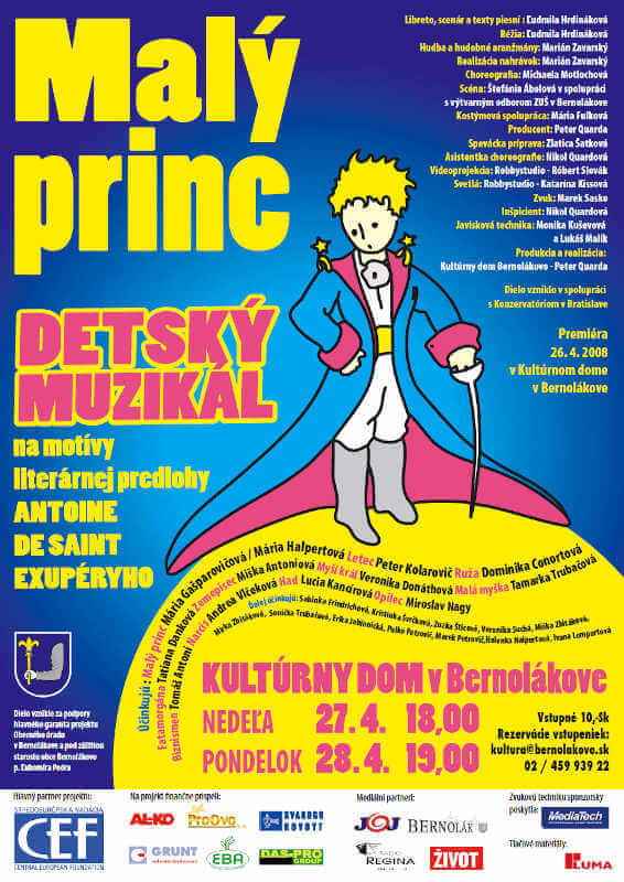 maly princ musical poster